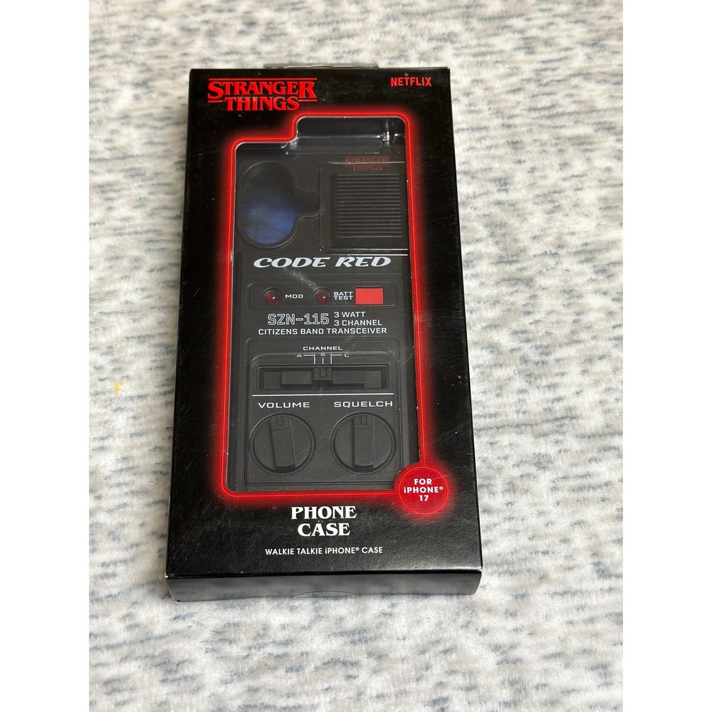 Stranger‎ Things Walkie Talkie iPhone 17 Phone Case NIB